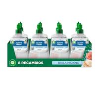 Air Wick Active Fresh Spray Automatico Sin Aerosol - Ambientador para casa con aroma a Brisa Marina - Pack de 8 Recambios (228mlx8)