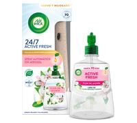 Air Wick Active Fresh Spray Automatico Sin Aerosol - Ambientador para casa con aroma a Flor de Jazmín - 1 aparato + 2 recambios
