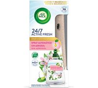 Air Wick Active Fresh Spray Automatico Sin Aerosol - Ambientador para casa con aroma a Flor de Jazmín - Aparato y recambio