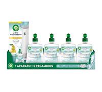 Air Wick Active Fresh Spray Automatico Sin Aerosol - Ambientador para casa con aroma a Nenuco - Pack de 1 Aparato + 5 Recambios (228mlx5)