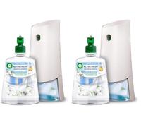Air Wick Active Fresh Spray Automatico Sin Aerosol - Kit Ambientador para casa con Aroma a Aire Fresco & Algodón (Paquete de 2)