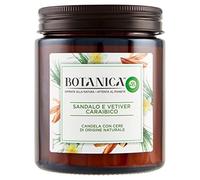 Air Wick Airwick - Velas botánicas perfumadas, 1 vela de sándalo y vetiver caribeño - 205 ml
