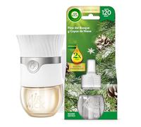 Air Wick Ambientador Eléctrico - Aparato difusor Inteligente con tecnología Anti-Fading y +1 Recambio con Aroma a Pino del Bosque, infusionado con 2 Veces más aceites Esenciales