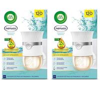 Air Wick Ambientador Eléctrico, Aparato difusor Inteligente con tecnología Anti-Fading y Recambio con Aroma a Nenuco, infusionado con 2 Veces más aceites Esenciales (Paquete de 2)