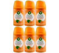 Air Wick Ambientador Mandarina & Lima 6 X 250ml Automático Espray Recargable