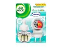 Air Wick Eléctrico Aparato y Recambio de ambientador automático eléctrico, Esencia para casa con Aroma a Nenuco - 1 Aparato y 1 Recambio, Embalaje Puede Variar