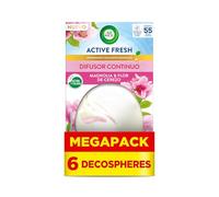 Air Wick Decosphere - Ambientador Casa Para Baño, Con Aroma A Magnolia y Flor de Cerezo - Pack De 6 unidades