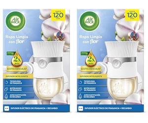 Air Wick Electricals Jude Pulse Complete Ropa Limpia con Flor (Paquete de 2)
