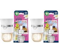 Air Wick Eléctrico - Aparato + Recambio de ambientador automático eléctrico, esencia para casa Colección Viajes aroma Kioto, infusionado con 2 veces más aceites esenciales (Paquete de 2)