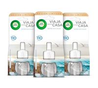 Air Wick Eléctrico - Pack 3 Recambios de Ambientador Eléctrico, Esencia Para Casa Con Aroma a Oasis Turquesa