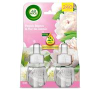 Air Wick Eléctrico - Recambios de Ambientador Automático Eléctrico, Esencia para Casa con Aroma a Flores Blancas (White Bouquet), 2 recambios