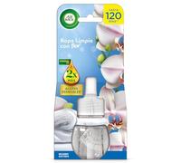 Air Wick Eléctrico - Recambio de Ambientador Automático Eléctrico, Esencia con Aroma a Ropa Limpia, Flor, 19 Mililitros, El embalaje puede variar