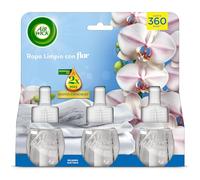 Air Wick Eléctrico Recambio de Ambientador Eléctrico, Esencia para Casa con Aroma a Flor - 3 unidades