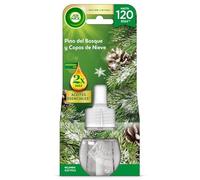 Air Wick Eléctrico - Recambio para Ambientador Eléctrico Air Wick con aroma a Pino del Bosque y Copos de Nieve, infusionado con 2 veces más aceites esenciales.