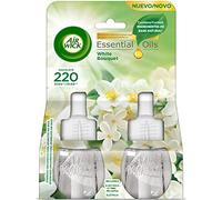 Air Wick Eléctrico - Recambios de Ambientador Automático Eléctrico, Esencia para Casa con Aroma a Flores Blancas (White Bouquet), 2 recambios