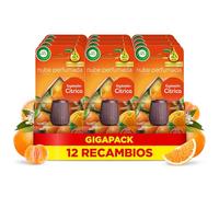 Air Wick Essential Mist - 12 recambios de ambientador difusor aceites esenciales para casa con aroma a Explosión Cítrica