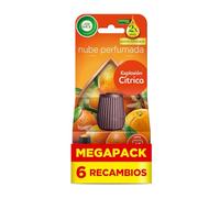 Air Wick Essential Mist - 6 recambios de ambientador difusor aceites esenciales para casa con aroma a Explosión Cítrica
