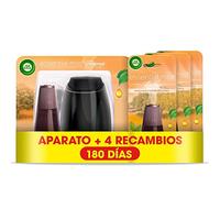 Air Wick Essential Mist - Aparato y 4 recambios de ambientador difusor aceites esenciales para casa con aroma a Explosión Cítrica, el embalaje puede variar