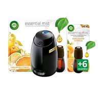 Air Wick Essential Mist Recambio Ambientador Explosión Cítrica - Paquete de 6 Recambios + 1 Ambientador Air Wick Essential Mist Completo Explosión Cítrica