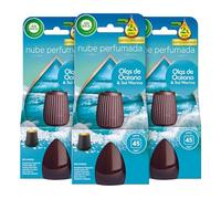 Air Wick Essential Mist - Recambio de Ambientador Difusor de Aceites Esenciales con Aroma a Brisa Marina, 3 x 20ml