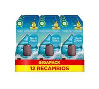 Air Wick Essential Mist - Recambio de Ambientador Difusor de Aceites Esenciales con Aroma a Brisa Marina, 12 x 20ml