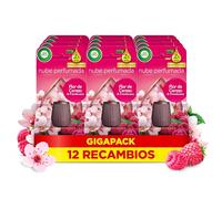Air Wick Essential Mist - Recambio de Ambientador Difusor de Aceites Esenciales con Aroma a Flor de Cerezo & Frambuesa, 12 x 20ml