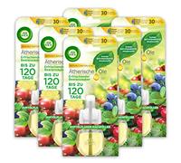 Air Wick Frasco de aceite aromático, relleno de magia refrescante de bayas, aroma afrutado con aceites esenciales, juego de 6 aceites aromáticos