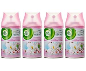 Air Wick Fresh Matic carga de espray automático, Magnolia y flor de cerezo, 4 unidades de 250 ml [1 L]