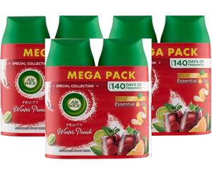 Air Wick Freshmatic - 6 recambios de spray de 250 ml, ponche de invierno afrutado