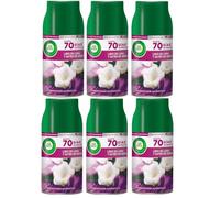 Air Wick Freshmatic - Recambio de Ambientador Spray Automático, Esencia para Casa con Aroma A, Negro, Lirio de Luna y Satén de Seda