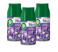 Air Wick Freshmatic - Pack de 3 Recambios de ambientador spray automático, esencia para casa con aroma Ambientador de Recambio Pradera Purpura de Lavanda - 3x 250 ml