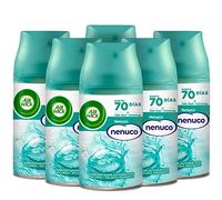 Air Wick Freshmatic - Recambios de ambientador spray automático, esencia para casa con aroma a nenuco - Azul, 250 ml (Paquete de 6)