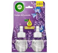 Air Wick Pack de 2 Recambios para Ambientador Eléctrico con aroma a Lavanda, infusionado con 2 veces más aceites esenciales