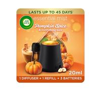 Air Wick Pumpkin Spice & Everything Nice | Kit de aroma de niebla esencial | 1 x 20 ml | 1 difusor y 1 botella | aceites esenciales naturales