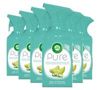 Air Wick Pure Melón y Pepino Spray Ambientador Pack Ahorro 6 x 250 ml - Eliminación de olores sin agua añadida, fragancia fresca y ligera para hogar, baño y cocina