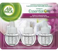 Air Wick - Recambio de frasco de aceite aromático, aroma de seda y lirio, 3 unidades