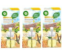 Air Wick Recarga de frasco de aceite aromático, flor de vainilla y miel, 3 unidades (3 x 19 ml)