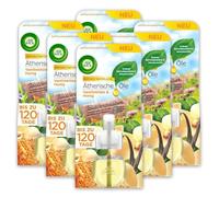 Air Wick Recarga de frasco de aceite aromático, flor de vainilla y miel, 6 unidades (6 x 1 unidad)