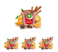 Air Wick Vela Aromática Perfumada con aroma a Dulces Recuerdos con Naranja y Canela 105gr (Paquete de 4)