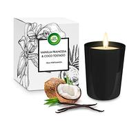 Air Wick Vela Aromática Perfumada con aroma a Vainilla y Coco Tostado, hasta 40 horas de duración, 220gr