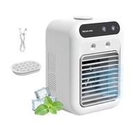 Aira Breeze Enfriador Portátil, Aire Acondicionado para Coche Portatil, 2 velocidades y tanque de agua de 500 ml, Recargable Por USB, Para Coche, Oficina, Viajes