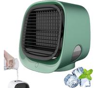 Airabreeze Portable Air Conditioner, Mini Fan & Humidifier with 3 Speed Settings, Instant Cooling in 90 Seconds, 300mL Tank, Energy Efficient for Home, Office, Bedroom (Green)