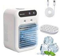 Airabreeze Portable Air Conditioner, Portable Air Conditioner Instant Cooling, Enfriador de Aire, 2 Velocidades Ajustables, 500ml Water Tank, Evaporative Cooler for Bedrooms, Offices