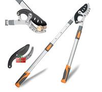 AIRAJ - Cortaclanchas (70 - 103 cm, Corte-branchas telescópicas, hoja de acero afilado SK-5, puede cortar ramas y setos resistentes de más de 5 cm(Con cuchillas de repuesto)