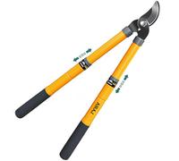 AIRAJ Tijera Telescópica 42-61cm, Tijera de Ahorro de Trabajo con Cuchillas Afiladas, Mangos Extensibles con Recubrimiento Protector, Tijera de Jardinería para Podar Ramas Secas y Húmedas