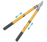 AIRAJ Tijera Telescópica 42-61cm, Tijera de Ahorro de Trabajo con Cuchillas Afiladas, Mangos Extensibles con Recubrimiento Protector, Tijera de Jardinería para Podar Ramas Secas y Húmedas