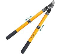 AIRAJ Tijeras de Poda Telescópicas 42-61cm, Tijeras de Poda de Bypass con Cuchilla SK5 y Revestimiento Antiadherente-Corta Limpiamente hasta 3,5cm, Adecuado para podar arbustos y ramas.