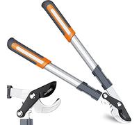 AIRAJ Tijeras de podar 43cm, uso liviano, Cuchilla afilada de acero al carbono SK-5, Profesional de corte limpio de 3cm, con mango resistente