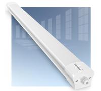 Airand 90CM led lámpara cuarto húmedo, taller 30W 3000LM, IP66 impermeable sótano, garaje con 5000K blanco frío, tubo fluorescente led para techo luz cuarto húmedo, garaje, taller, sótano