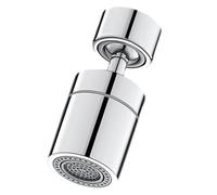 Airator de toque de rotación universal de 360 ° con modos de pulverización duales, burbujas suaves y pulverizador fuerte para grifo de fregadero de cocina, incluye adaptadores